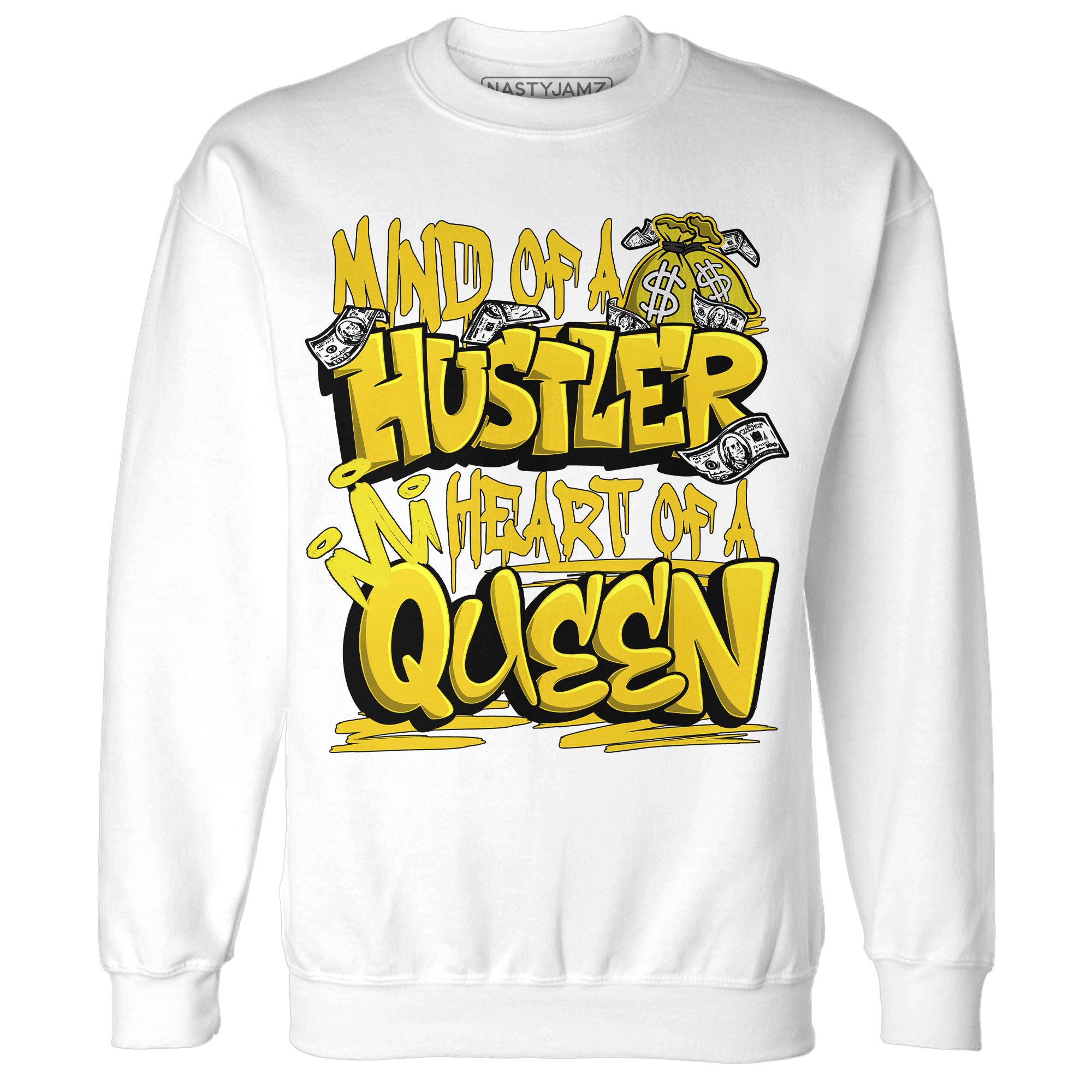 Vivid Sulfur 4s Sweatshirt Match Hustler Heart Queen - NastyJamz