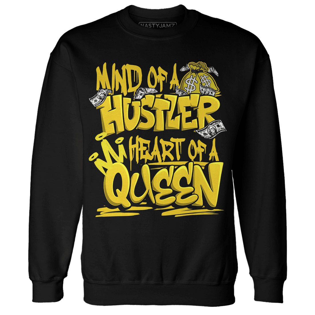 Vivid Sulfur 4s Sweatshirt Match Hustler Heart Queen - NastyJamz