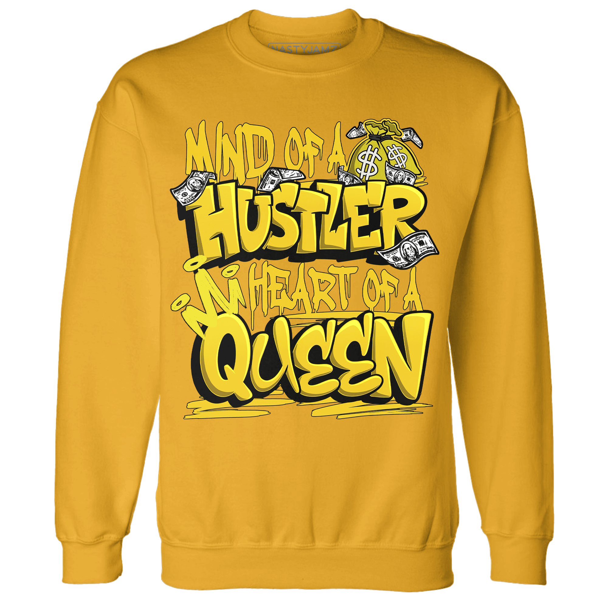 Vivid Sulfur 4s Sweatshirt Match Hustler Heart Queen - NastyJamz