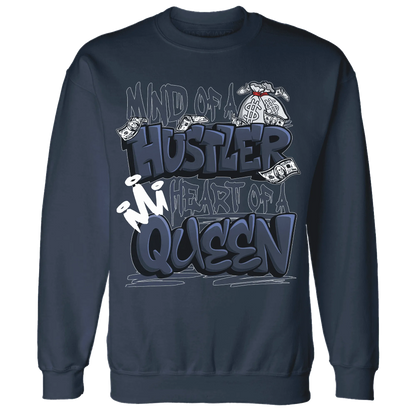White-Navy-6s-Sweatshirt-Match-Hustler-Heart-Queen