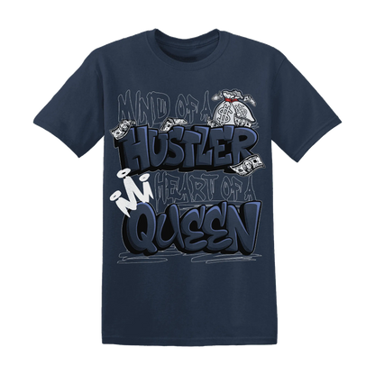 White-Navy-6s-T-Shirt-Match-Hustler-Heart-Queen