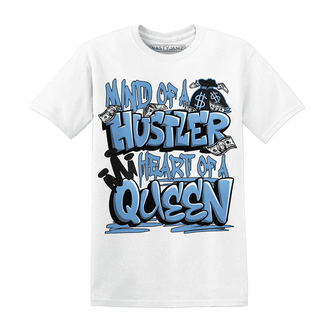 NastyJamz-AM-Plus-Black-Univercitii-Blue-T-Shirt-Match-Hustler-Heart-Queen