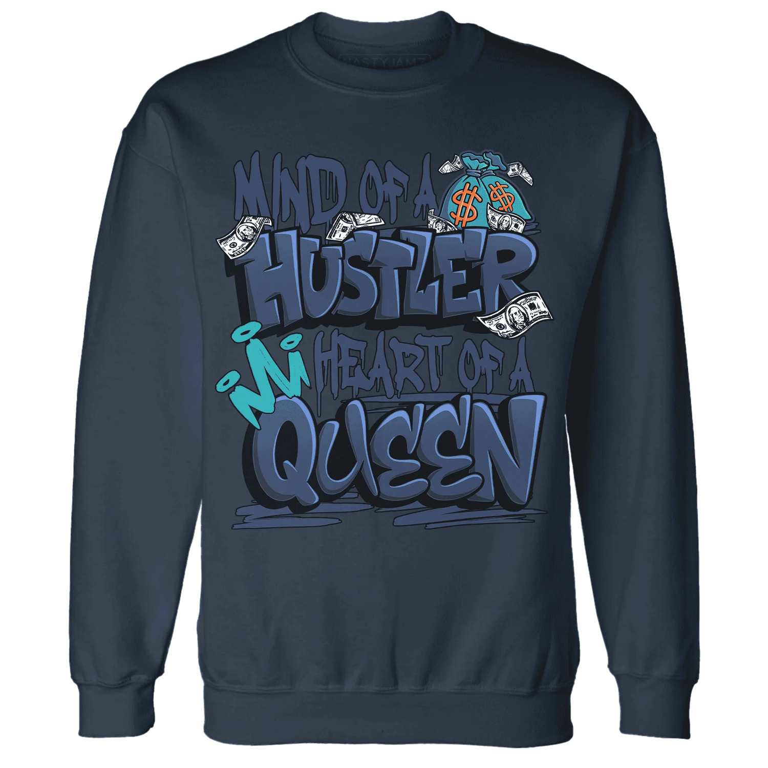 NastyJamz-AM-Plus-Drift-Midnight-Navy-Total-Orange-Dusty-Cactus-Sweatshirt-Match-Hustler-Heart-Queen