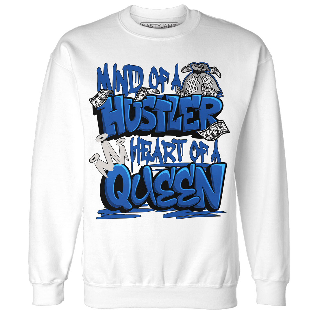 Air Max 1 86 Royal Sweatshirt Match Hustler Heart Queen - NastyJamz