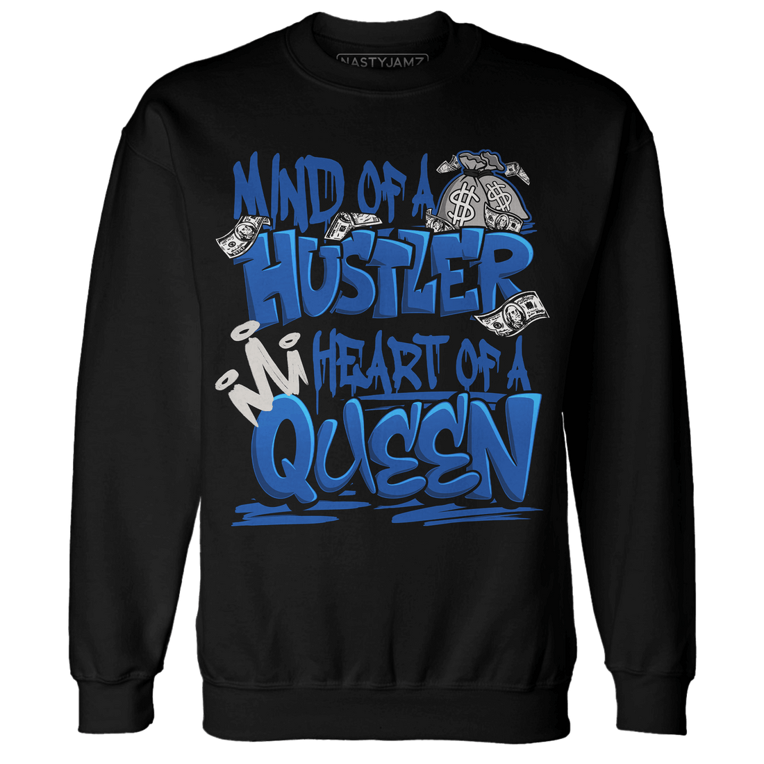 Air Max 1 86 Royal Sweatshirt Match Hustler Heart Queen - NastyJamz