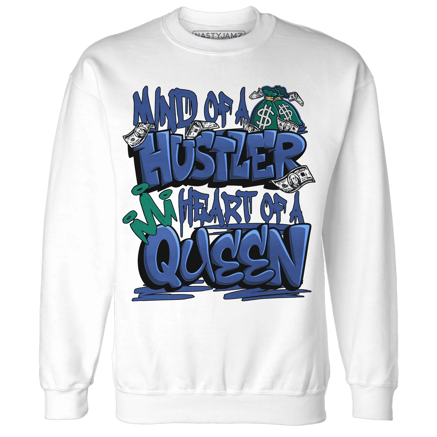 Dunk-Hyper-Royal-Malachite-NastyJamz-Sweatshirt-Match-Hustler-Heart-Queen