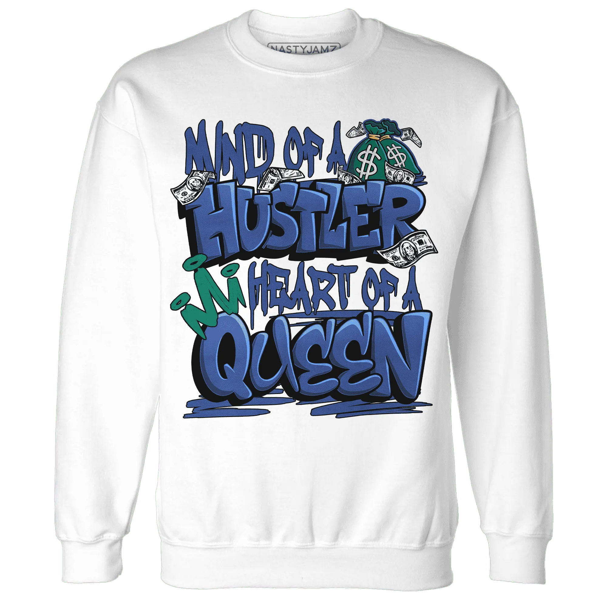 Dunk-Hyper-Royal-Malachite-NastyJamz-Sweatshirt-Match-Hustler-Heart-Queen