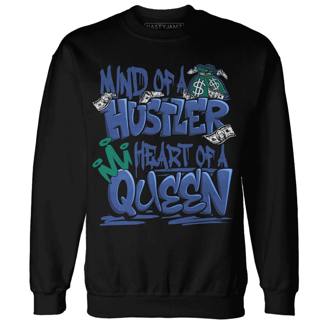 Dunk-Hyper-Royal-Malachite-NastyJamz-Sweatshirt-Match-Hustler-Heart-Queen