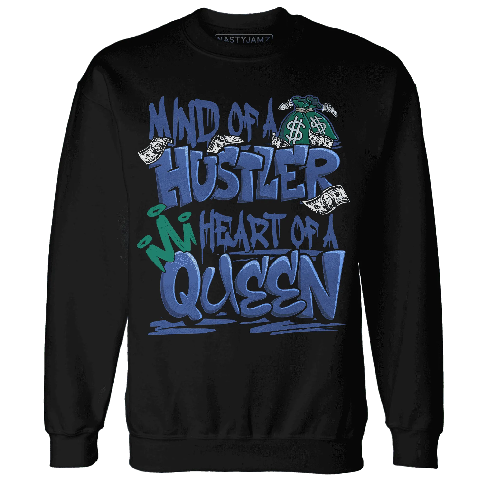 Dunk-Hyper-Royal-Malachite-NastyJamz-Sweatshirt-Match-Hustler-Heart-Queen