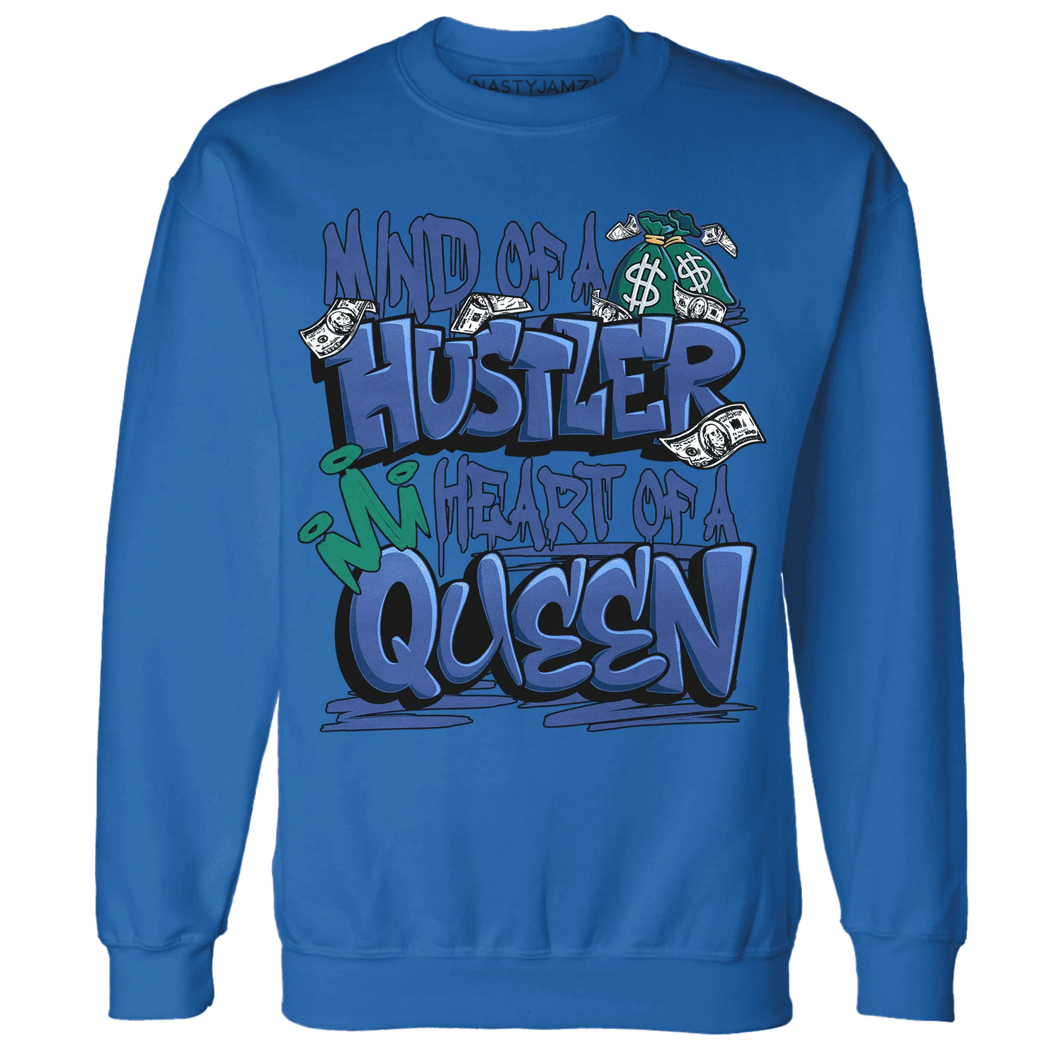 Dunk-Hyper-Royal-Malachite-NastyJamz-Sweatshirt-Match-Hustler-Heart-Queen