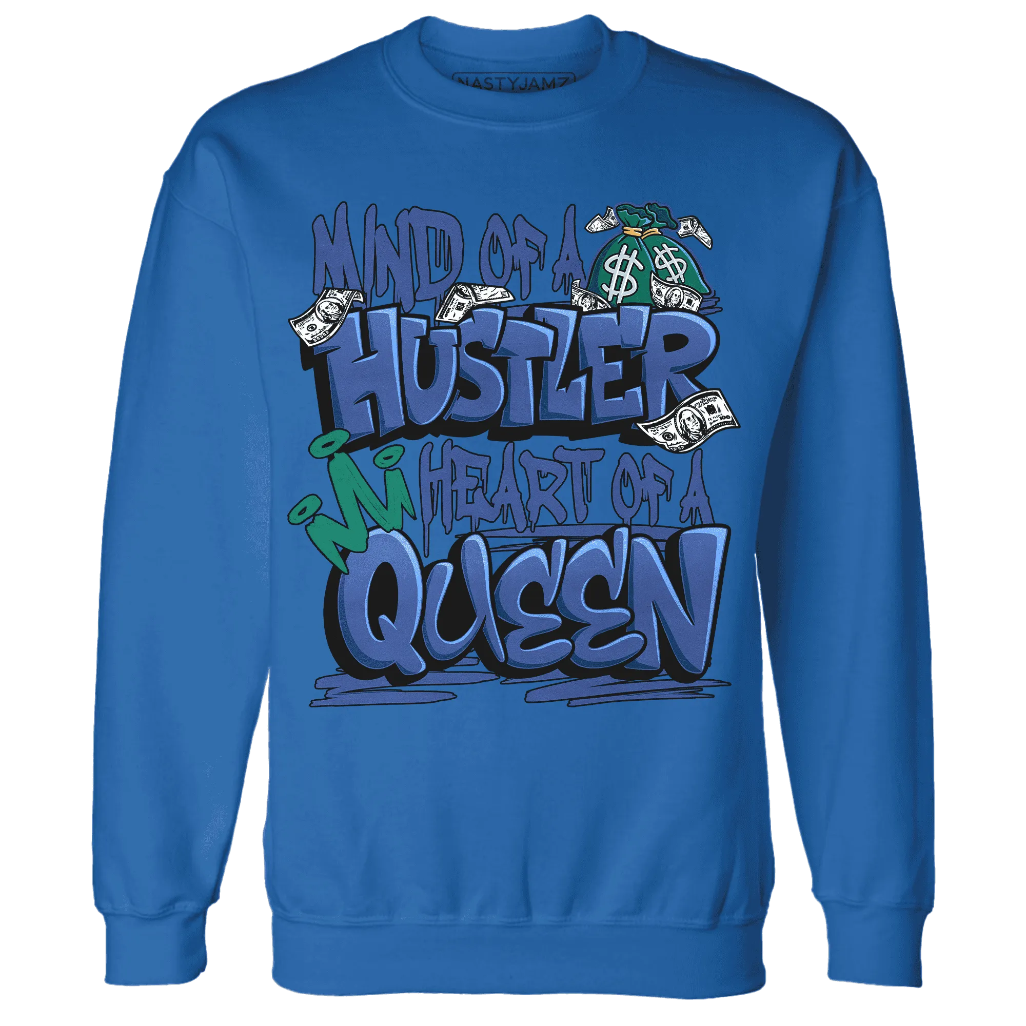 Dunk-Hyper-Royal-Malachite-NastyJamz-Sweatshirt-Match-Hustler-Heart-Queen