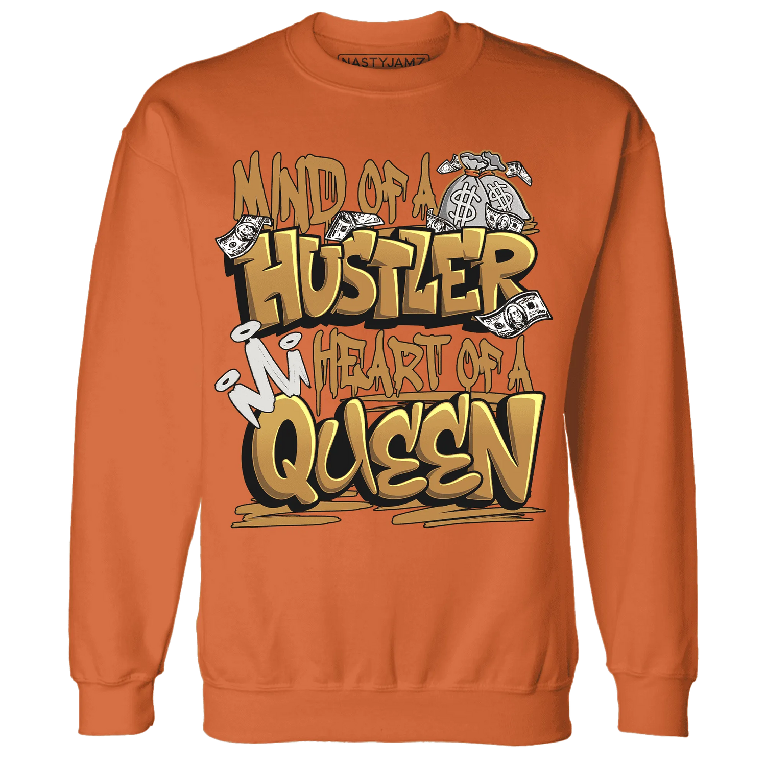 Dunk-Low-Retro-Wheat-Orange-NastyJamz-Sweatshirt-Match-Hustler-Heart-Queen