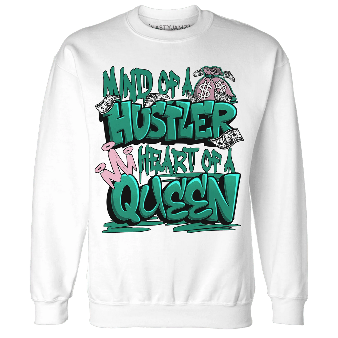NastyJamz-Dunk-Pink-Malachite-Medium-Soft-Low-Sail-Sweatshirt-Match-Hustler-Heart-Queen