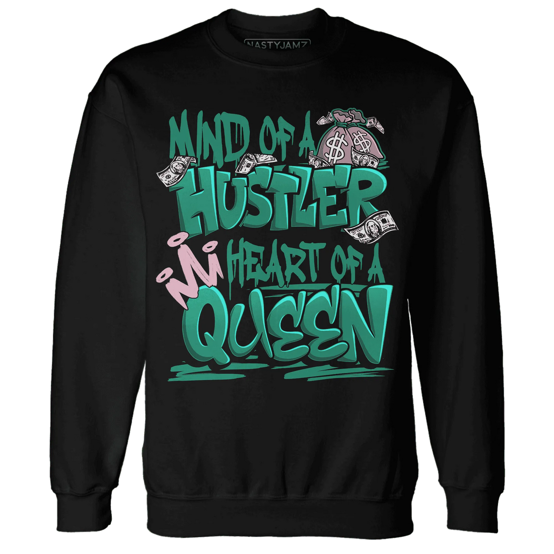 NastyJamz-Dunk-Pink-Malachite-Medium-Soft-Low-Sail-Sweatshirt-Match-Hustler-Heart-Queen