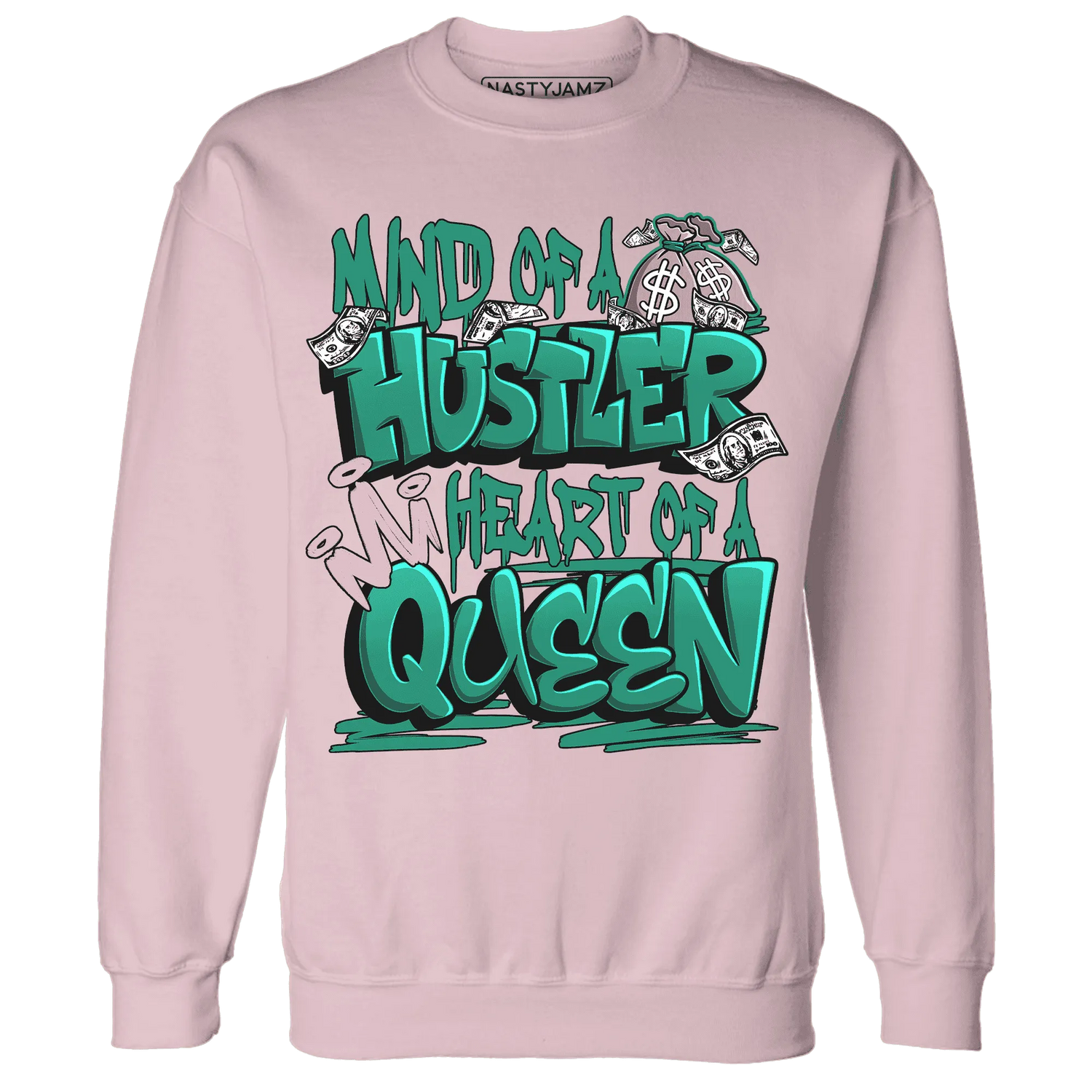 NastyJamz-Dunk-Pink-Malachite-Medium-Soft-Low-Sail-Sweatshirt-Match-Hustler-Heart-Queen