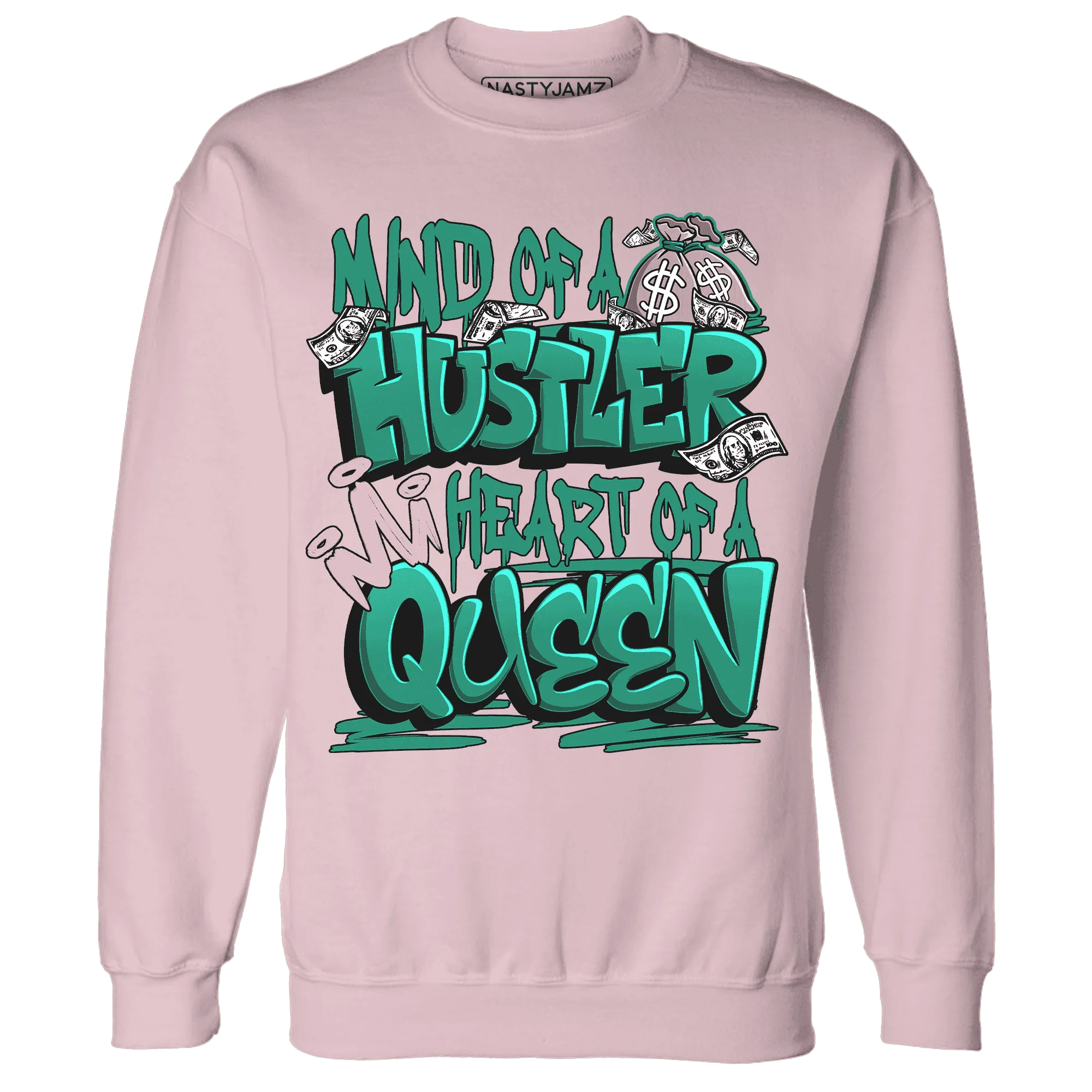NastyJamz-Dunk-Pink-Malachite-Medium-Soft-Low-Sail-Sweatshirt-Match-Hustler-Heart-Queen