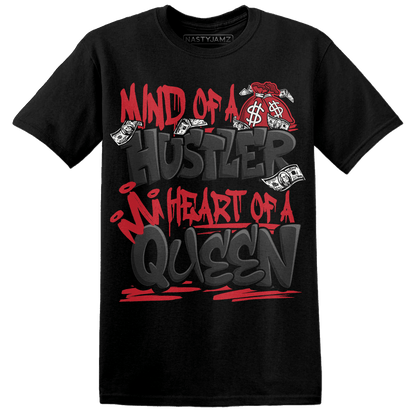 Jumman Jack Universityy Red T Shirt Match Hustler Heart Queen - NastyJamz