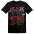 Jumman Jack Universityy Red T Shirt Match Hustler Heart Queen - NastyJamz