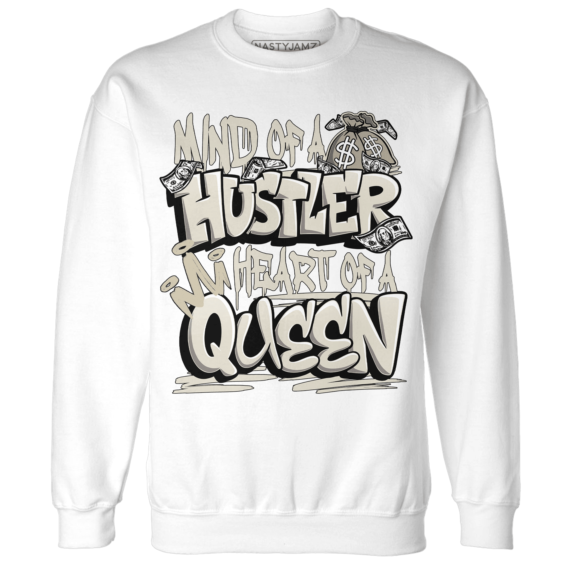 Gratitude 11s Sweatshirt Match Hustler Heart Queen - NastyJamz