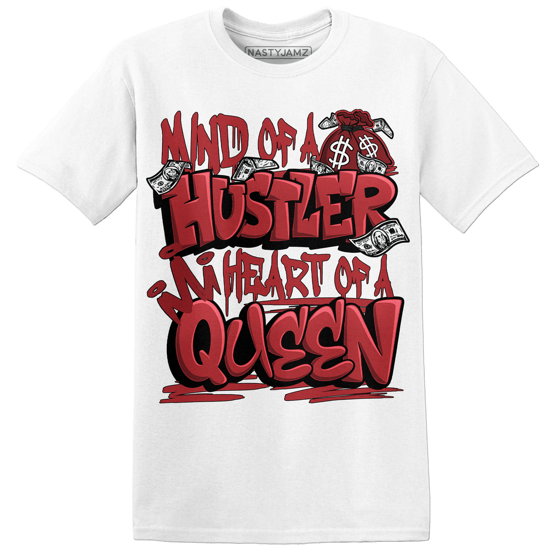 Cherry 12s T Shirt Match Hustler Heart Queen - NastyJamz