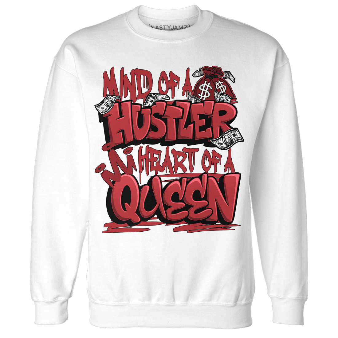 Cherry 12s Sweatshirt Match Hustler Heart Queen - NastyJamz