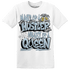 Blue Grey 13s T Shirt Match Hustler Heart Queen - NastyJamz
