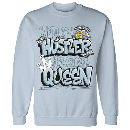 Blue Grey 13s Sweatshirt Match Hustler Heart Queen - NastyJamz