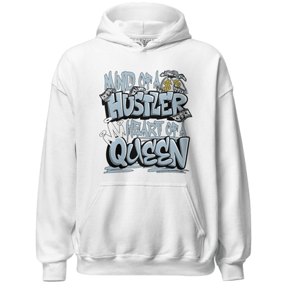 Blue Grey 13s Hoodie Match Hustler Heart Queen - NastyJamz