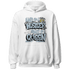 Blue Grey 13s Hoodie Match Hustler Heart Queen - NastyJamz