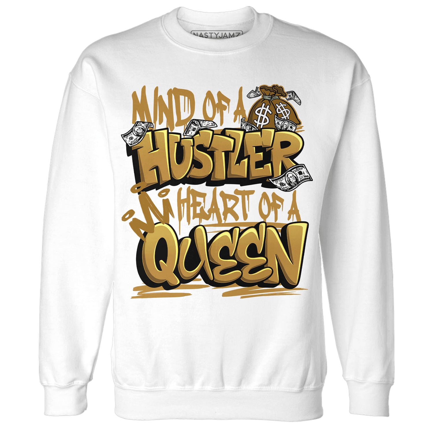 Wheat 13s Sweatshirt Match Hustler Heart Queen - NastyJamz