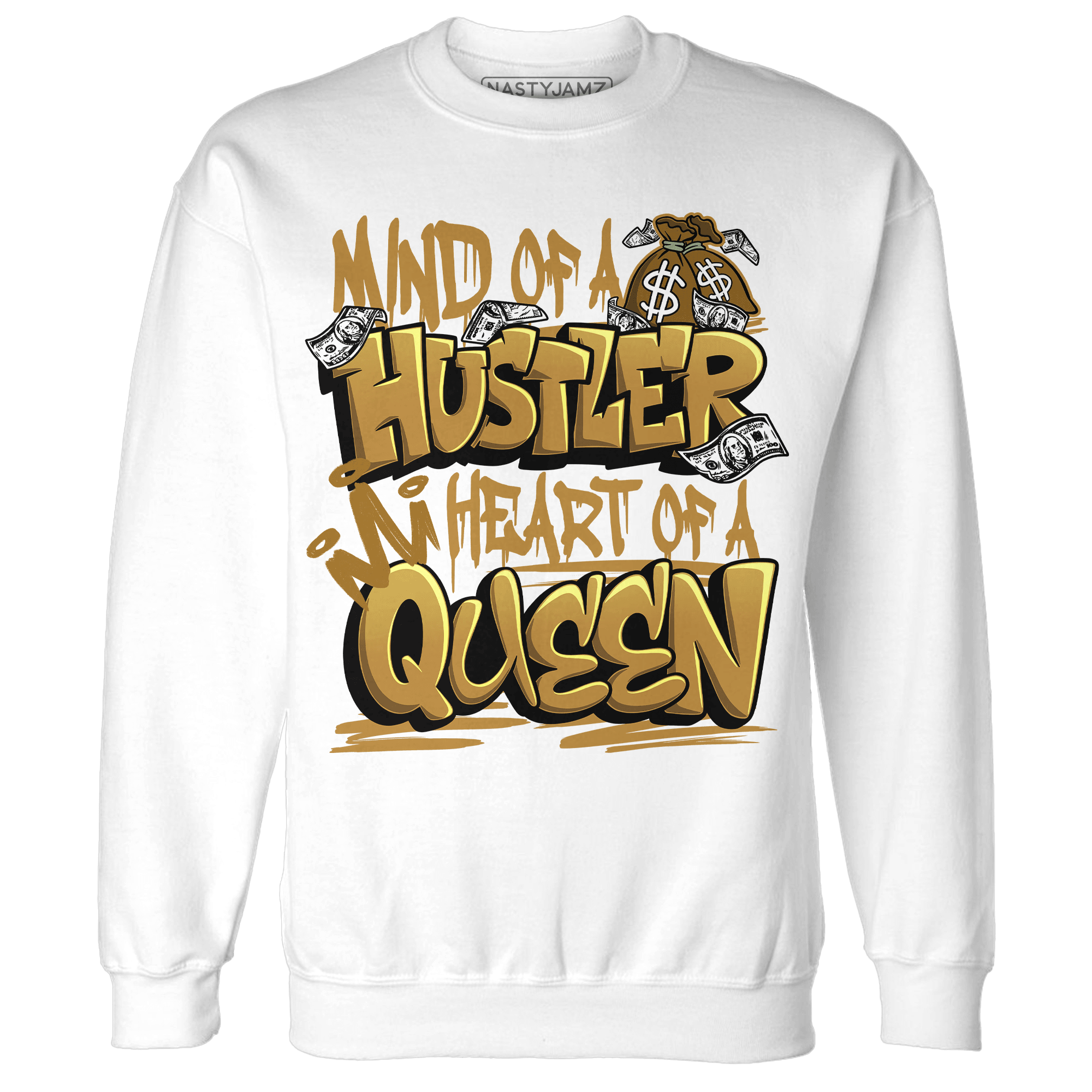 Wheat 13s Sweatshirt Match Hustler Heart Queen - NastyJamz