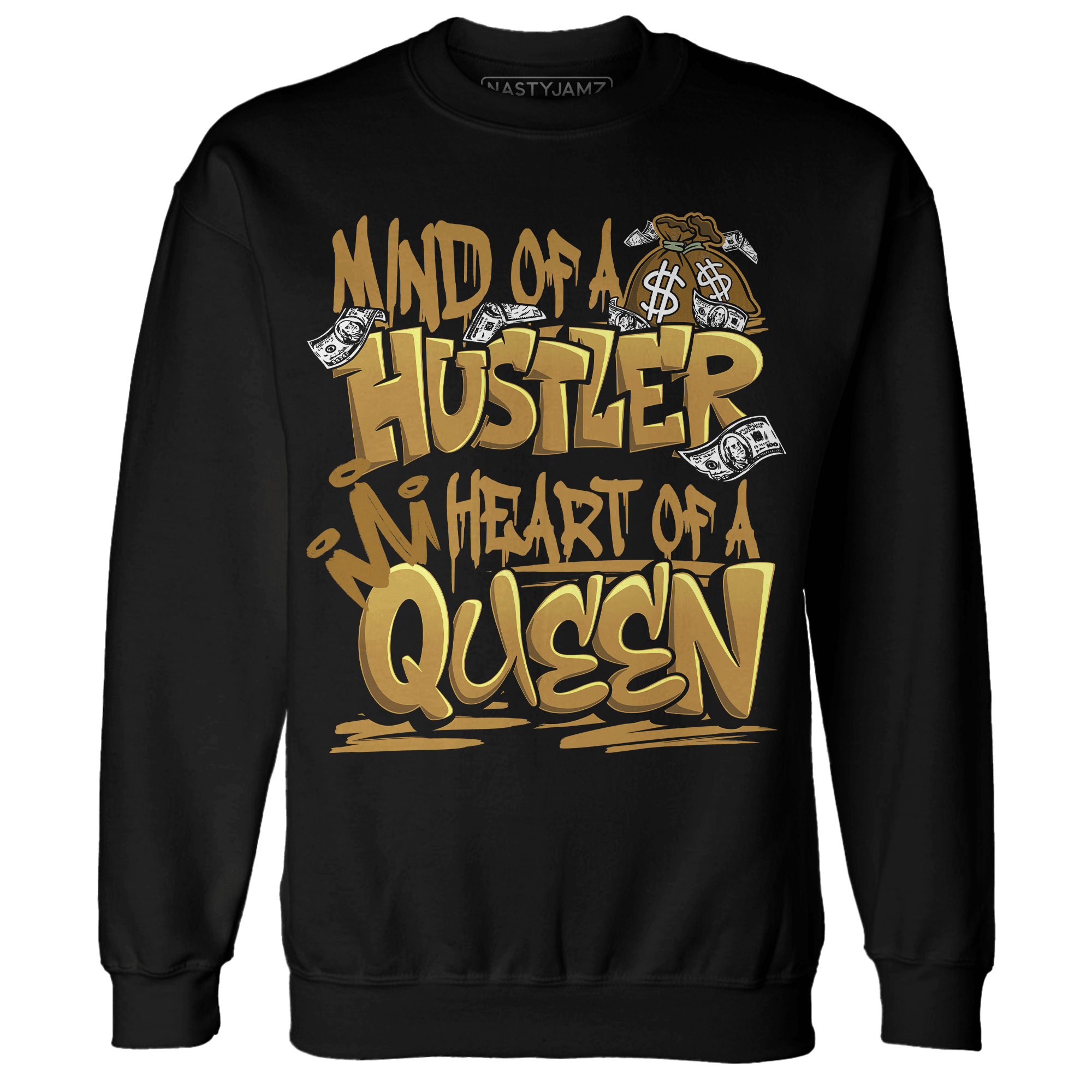 Wheat 13s Sweatshirt Match Hustler Heart Queen - NastyJamz