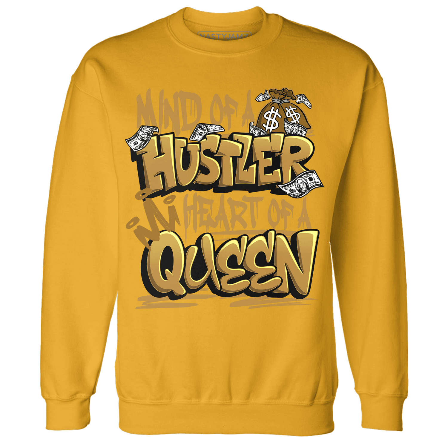 Wheat 13s Sweatshirt Match Hustler Heart Queen - NastyJamz