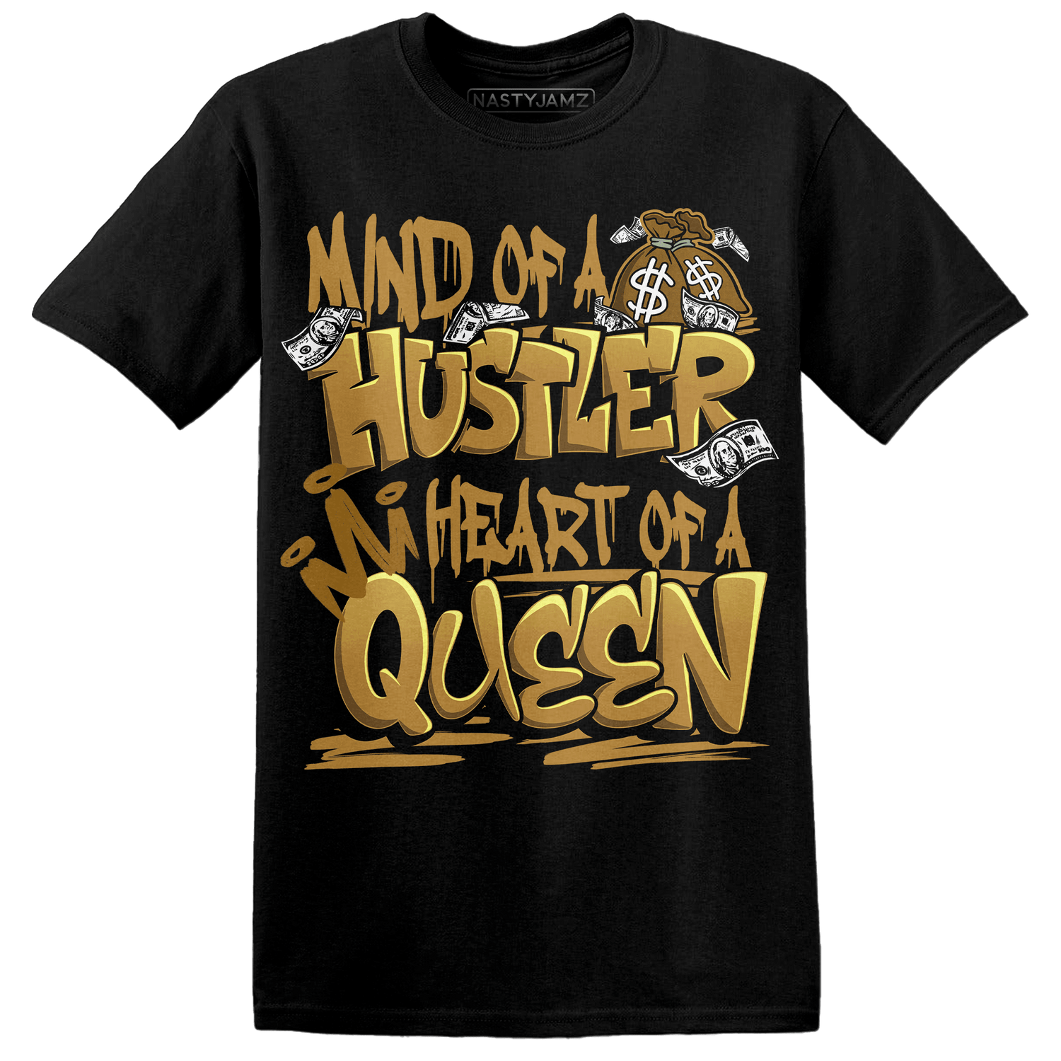 Wheat 13s T Shirt Match Hustler Heart Queen - NastyJamz