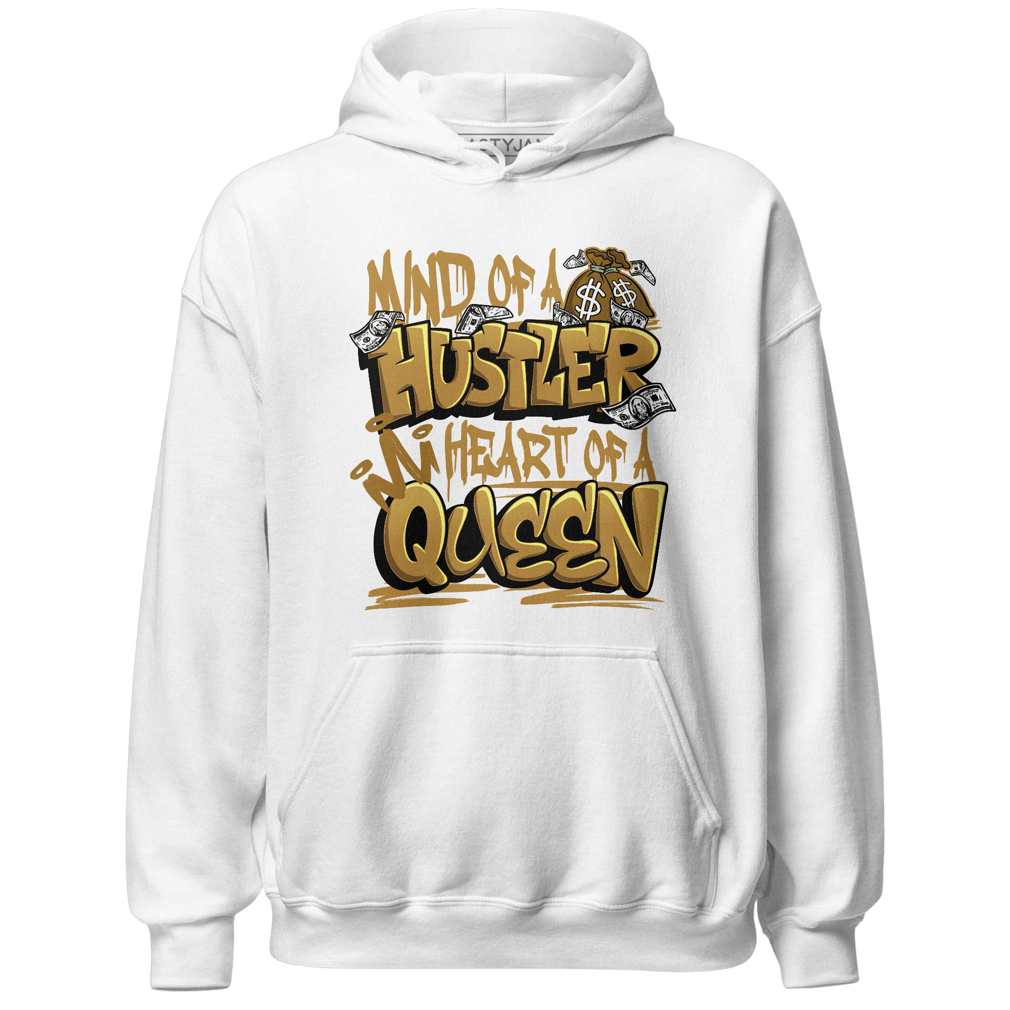 Wheat 13s Hoodie Match Hustler Heart Queen - NastyJamz