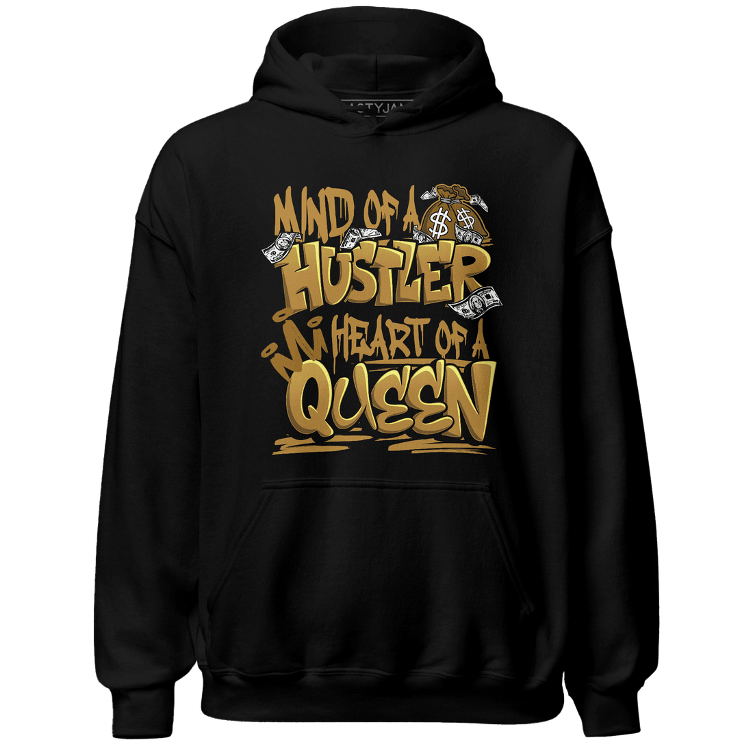 Wheat 13s Hoodie Match Hustler Heart Queen - NastyJamz