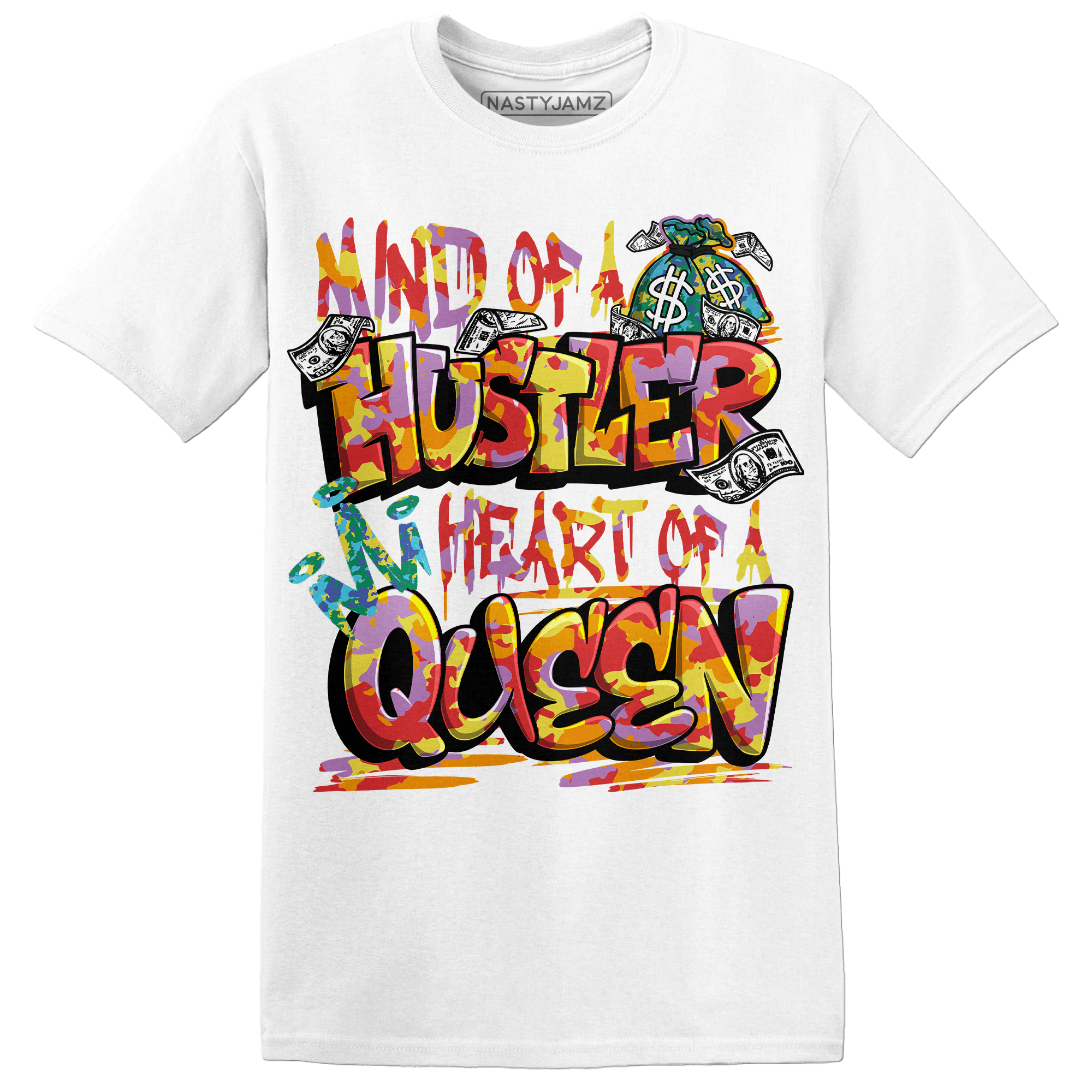 Mid GS Six Championships 1s T Shirt Match Hustler Heart Queen - NastyJamz