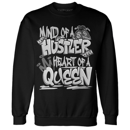 Retro High OG Black White 1s Sweatshirt Match Hustler Heart Queen - NastyJamz