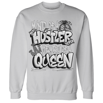 Retro High OG Black White 1s Sweatshirt Match Hustler Heart Queen - NastyJamz