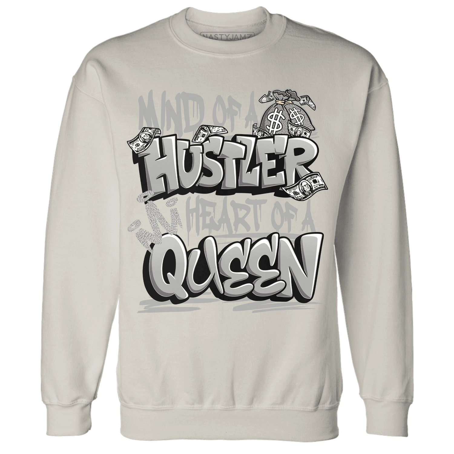 Craft Ivory 3s Sweatshirt Match Hustler Heart Queen - NastyJamz