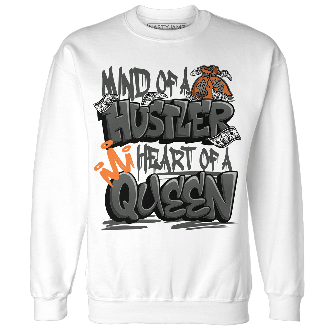Fear Pack 3s Sweatshirt Match Hustler Heart Queen - NastyJamz