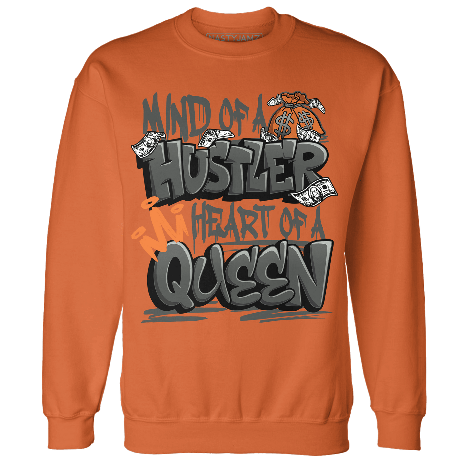 Fear Pack 3s Sweatshirt Match Hustler Heart Queen - NastyJamz