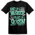 Green Glow 3s T Shirt Match Hustler Heart Queen - NastyJamz