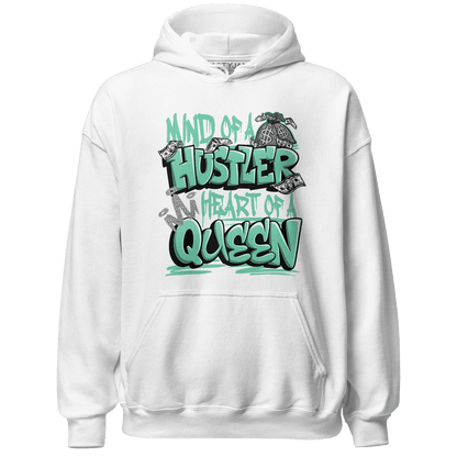 Green Glow 3s Hoodie Match Hustler Heart Queen - NastyJamz