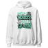 Green Glow 3s Hoodie Match Hustler Heart Queen - NastyJamz