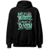 Green Glow 3s Hoodie Match Hustler Heart Queen - NastyJamz