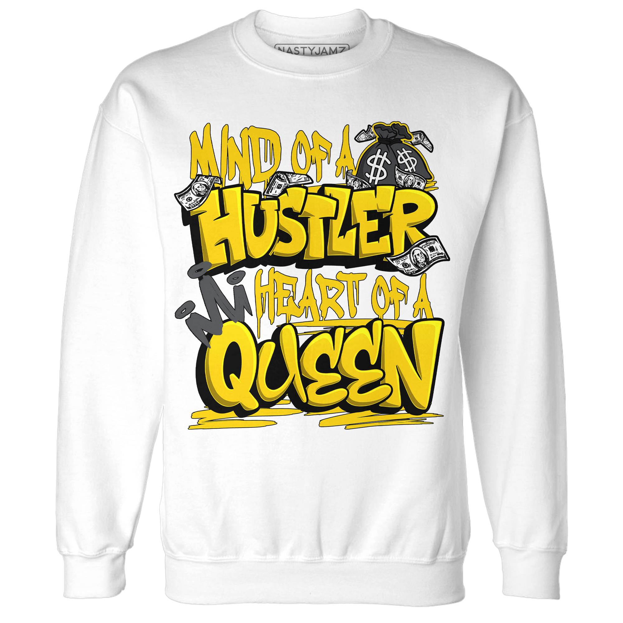 Thunder 4s Sweatshirt Match Hustler Heart Queen - NastyJamz