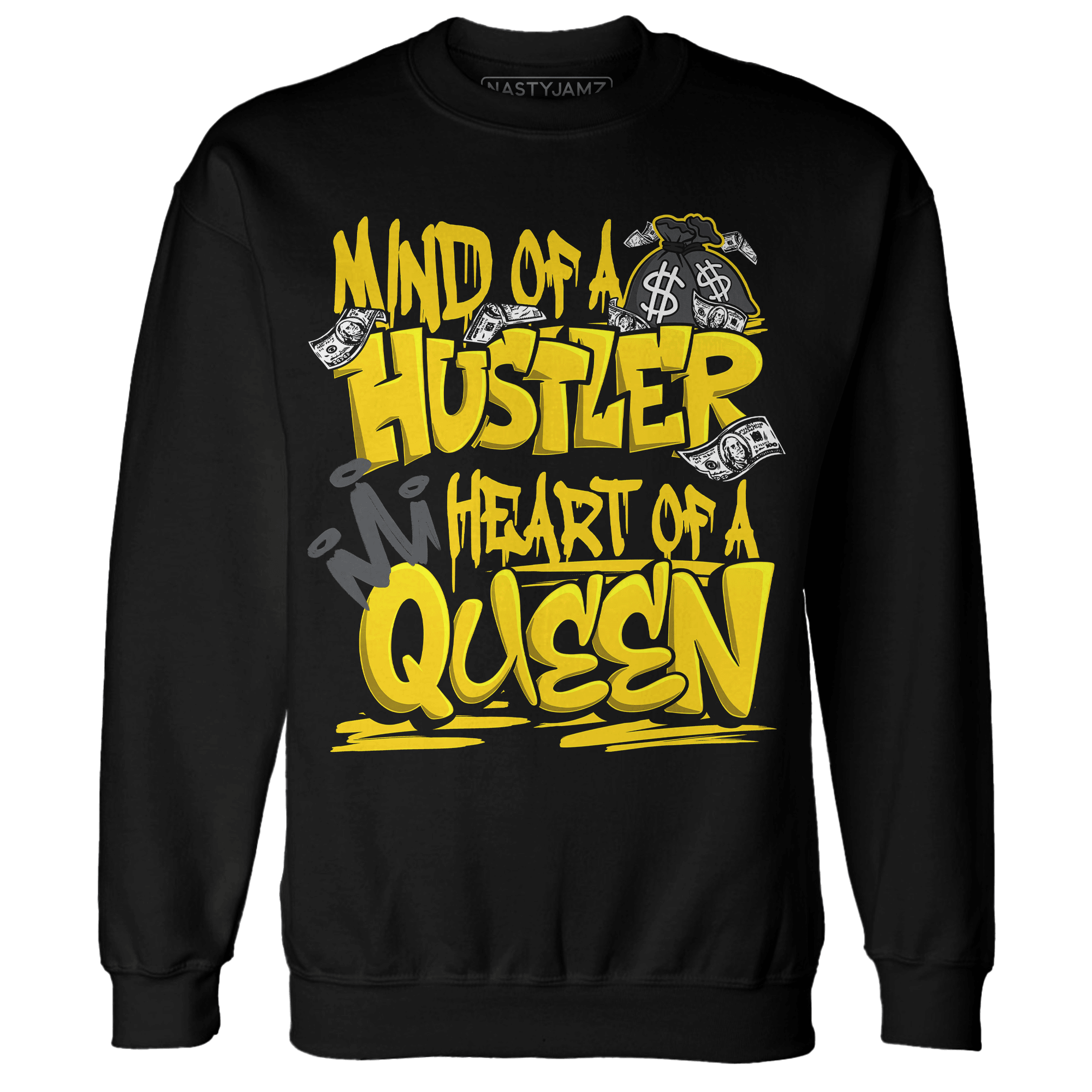 Thunder 4s Sweatshirt Match Hustler Heart Queen - NastyJamz