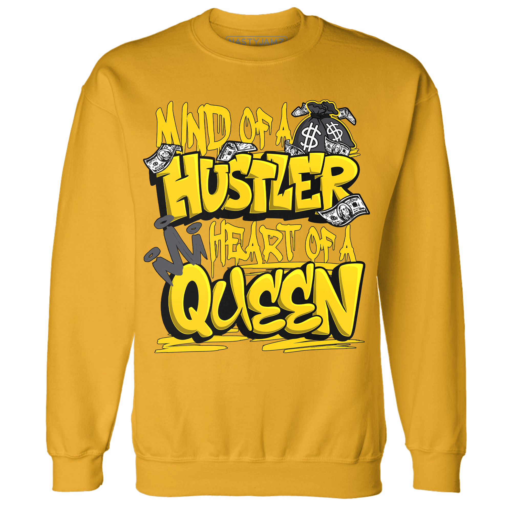 Thunder 4s Sweatshirt Match Hustler Heart Queen - NastyJamz