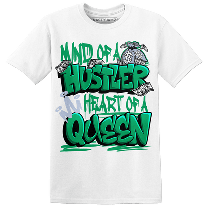 Lucky Green 5s T Shirt Match Hustler Heart Queen - NastyJamz